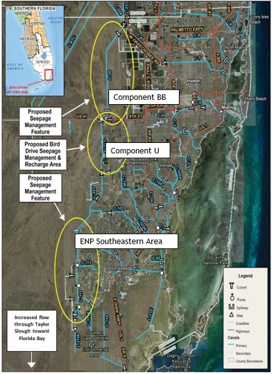 Image of a map depicting the areas listed in the Project Background section